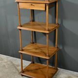 Small solid walnut shelf unit – 1900