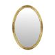 Hollywood Regency Golden Mirror Oval Deknudt Classic