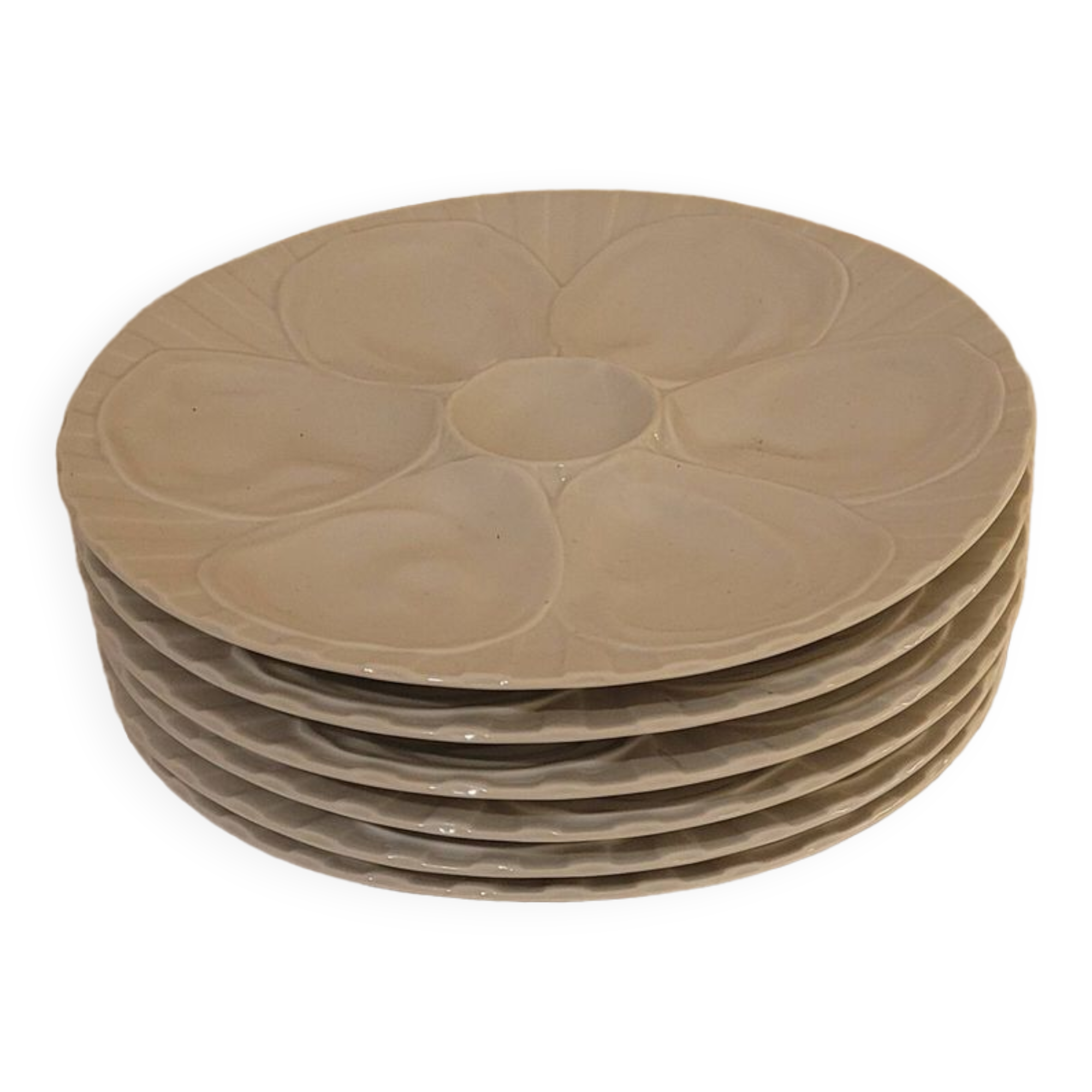 PILLUYT SET OF 6 Vendôme oyster plates 23cm