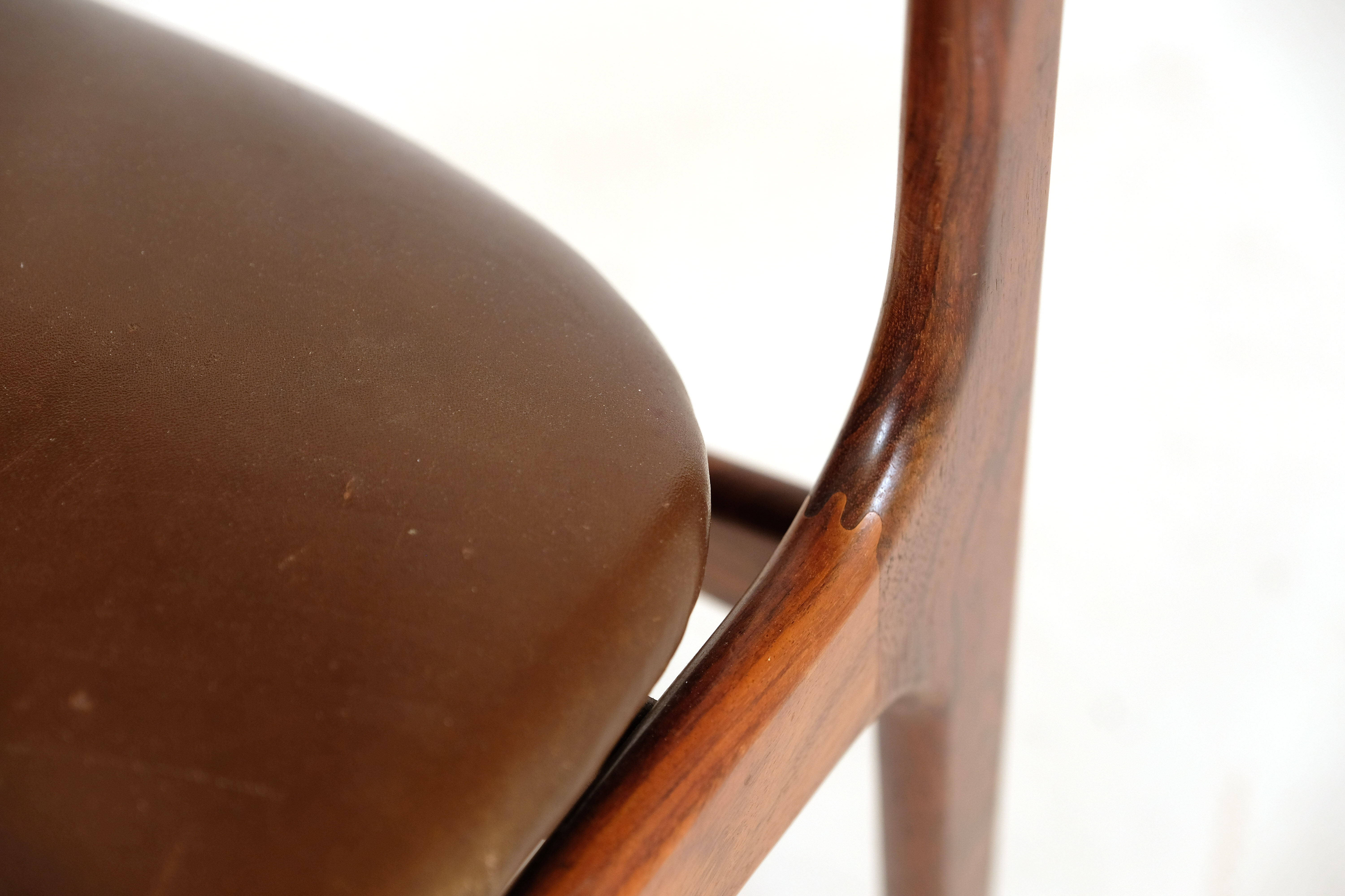 Rosewood and leather chair by Erik Buch for Oddense Maskinsnedkeri 1960