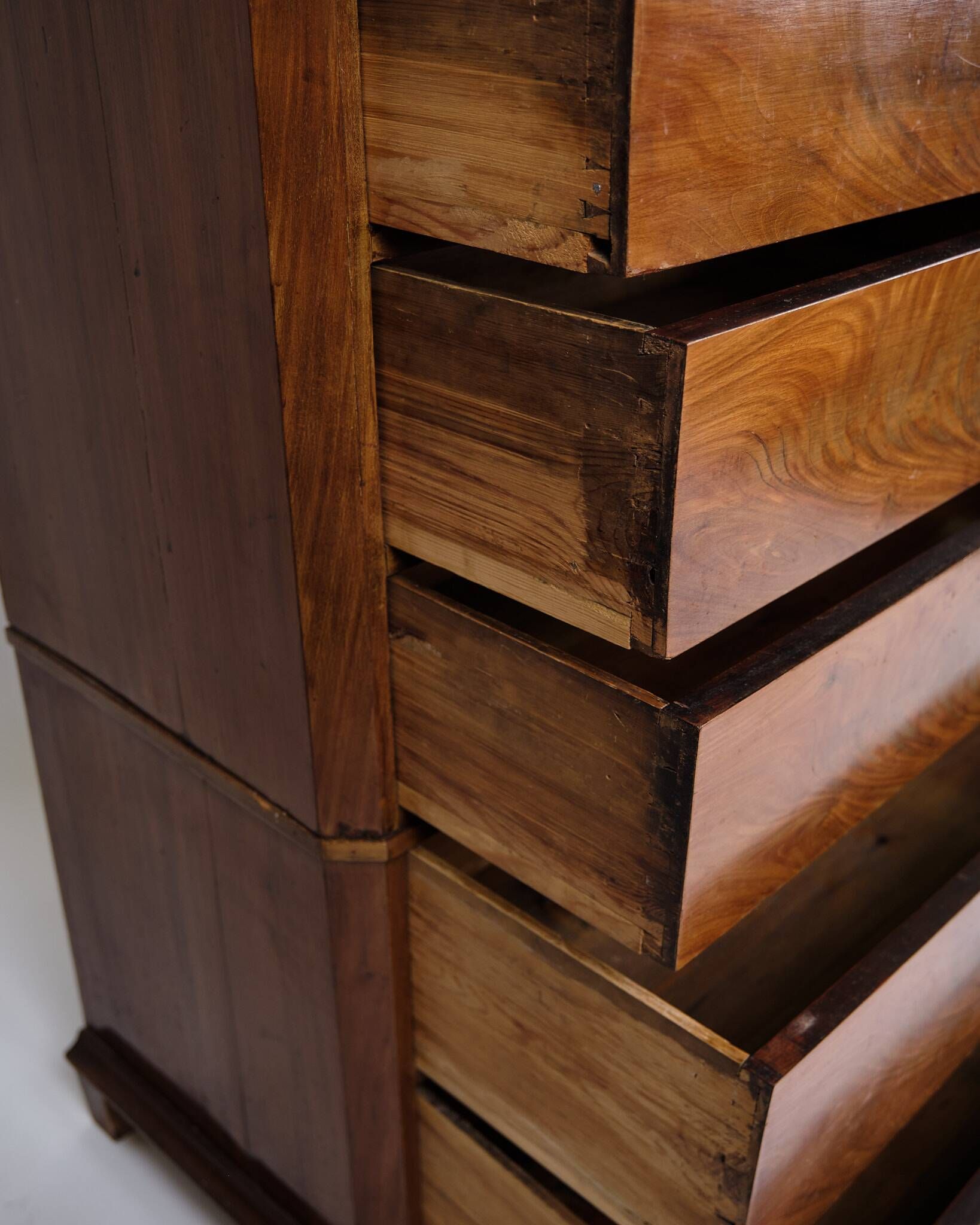 Chest of drawers - antique - mahogany - 7 drawers - 1860s