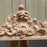 Miroir ancien en bois sculpté