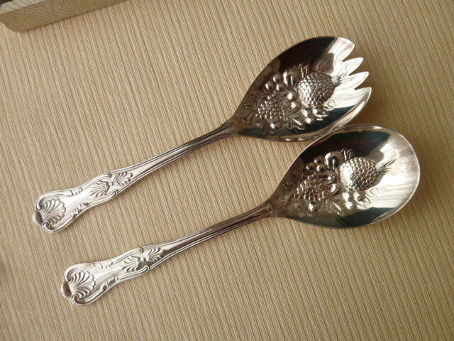 Silver metal service cutlery viners kings royal