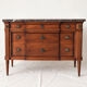 Louis XVI style commode in wood, marble top, 1900s.