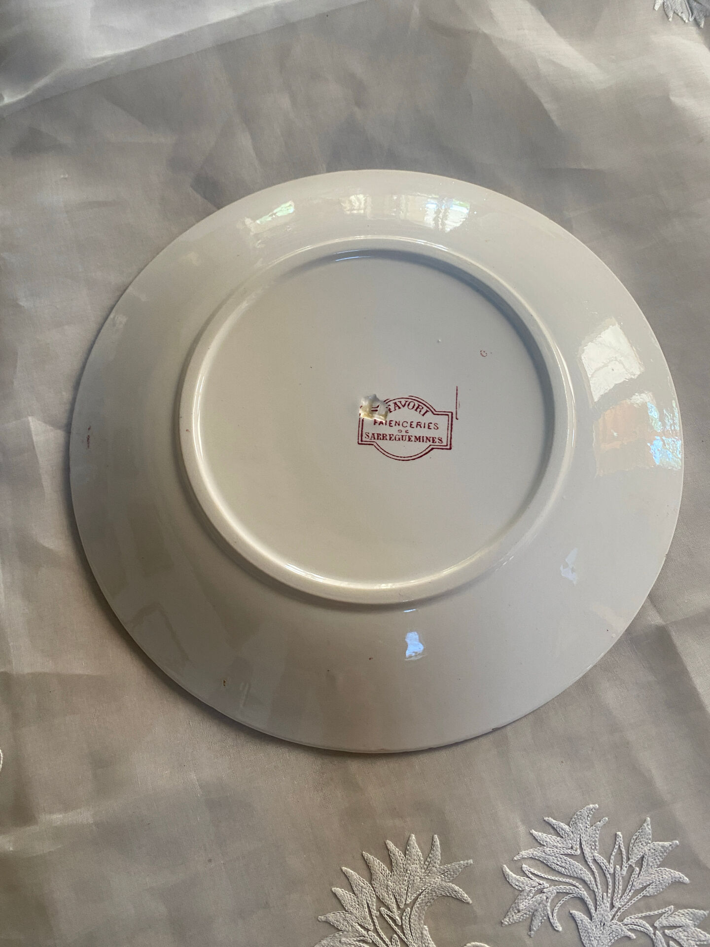 Flat plate model Favourite from Sarreguemines