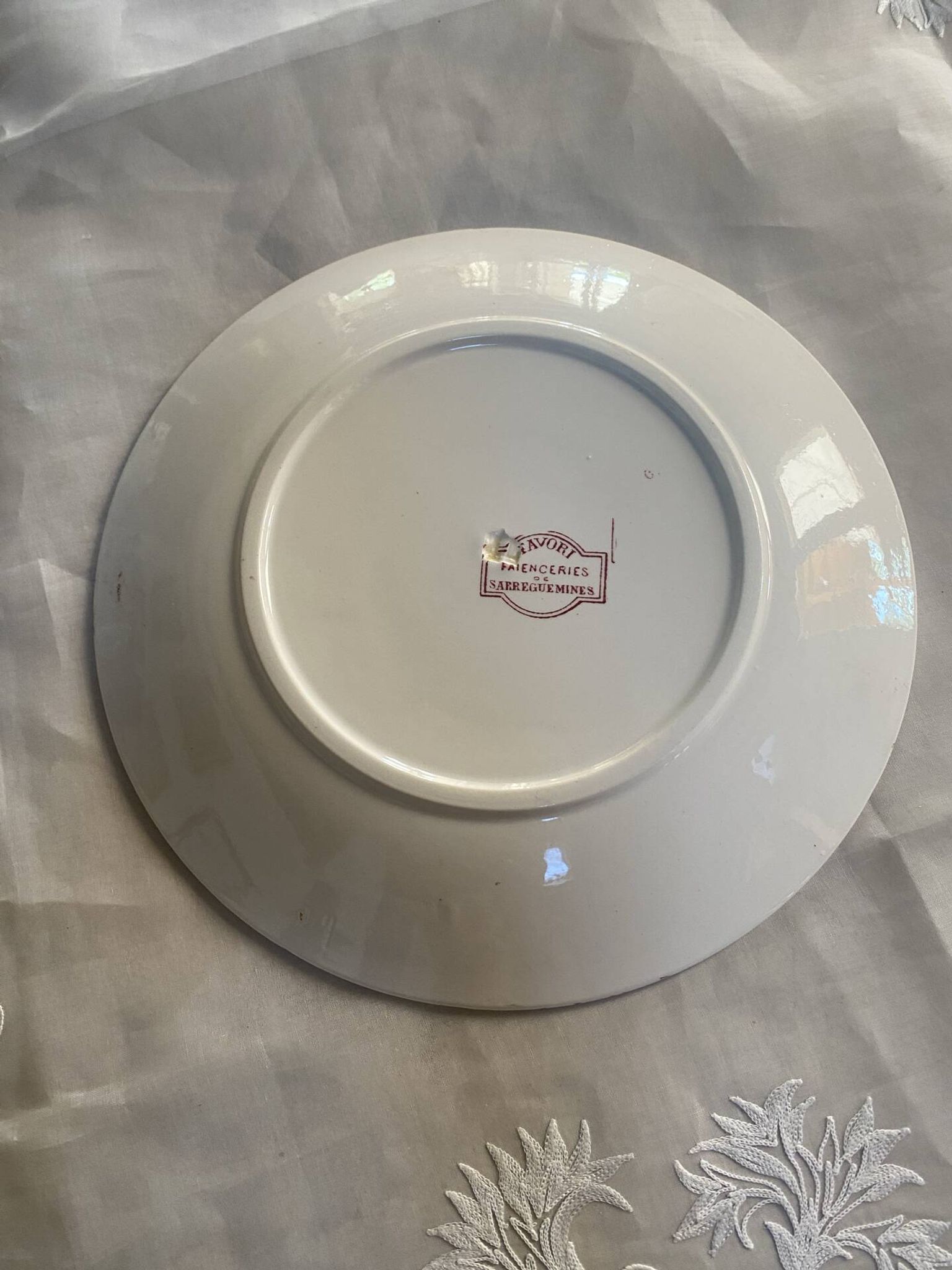 Flat plate model Favourite from Sarreguemines