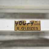 Set of 4 folding garden chairs Youpy, René Gleizes, vintage 60s