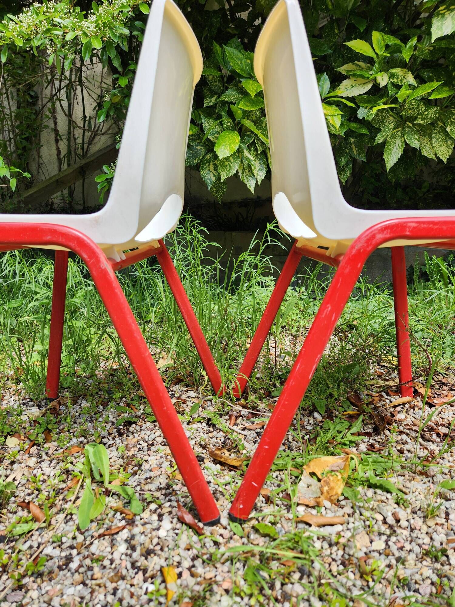 Duo of vintage and designer children's chairs. Kindergarten. 1980.