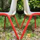 Duo of vintage and designer children's chairs. Kindergarten. 1980.