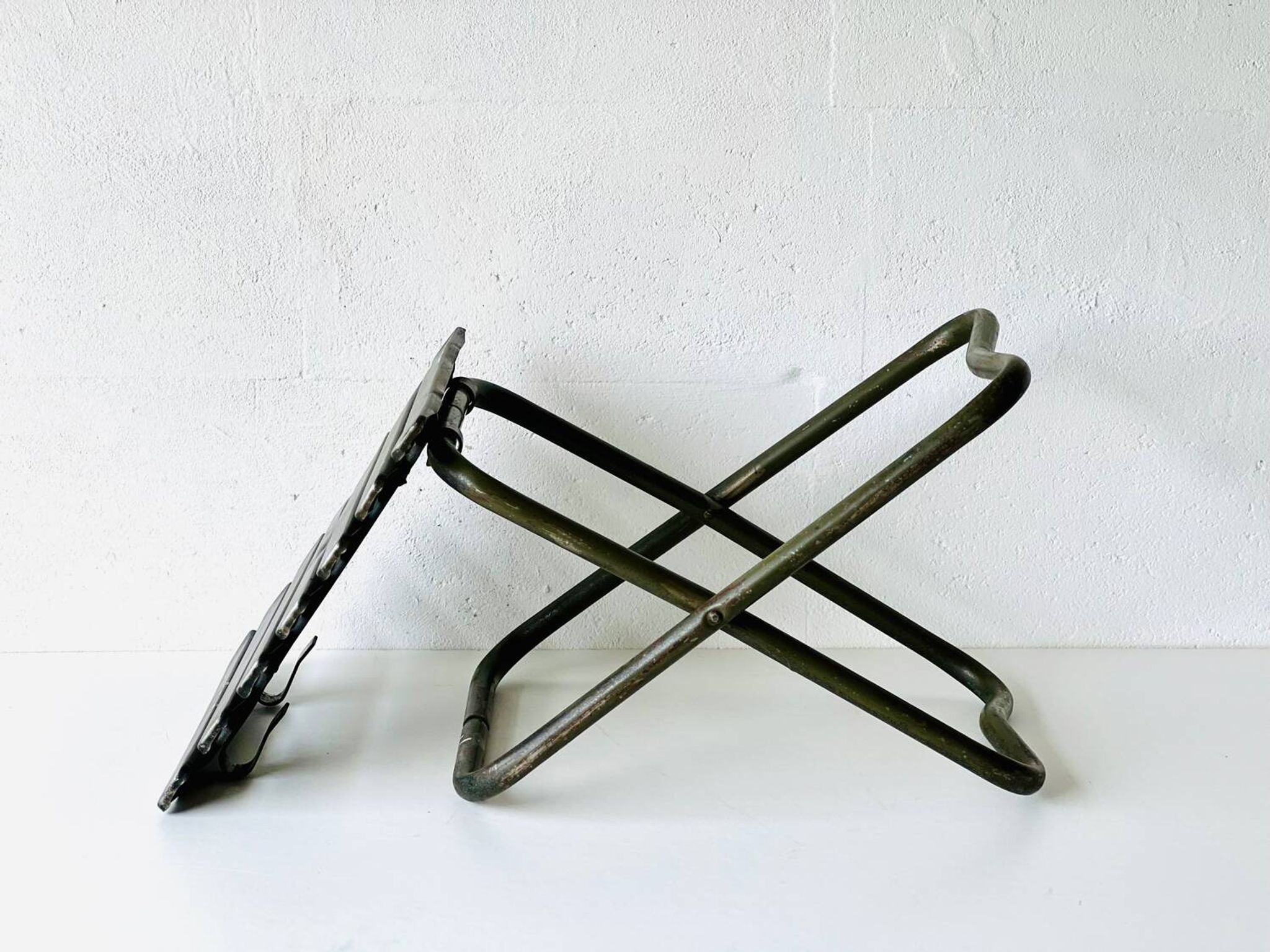 Chaise pliante industrielle de l'armée, 1960'