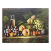 Tableau HST "Nature morte aux fruits" M. Aaron (?) éc. XX° siècle