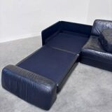 Canapé / lit de jour vintage des années 1980 dans le style de De Sede DS76