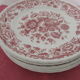 Set of 6 dessert plates vintage " english porcelain "