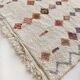 Moroccan Berber carpet Azilal ecru with small colored diamonds 275x212cm