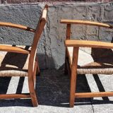 Pair of straw armchairs (Josep Torres Clavé, 1936)