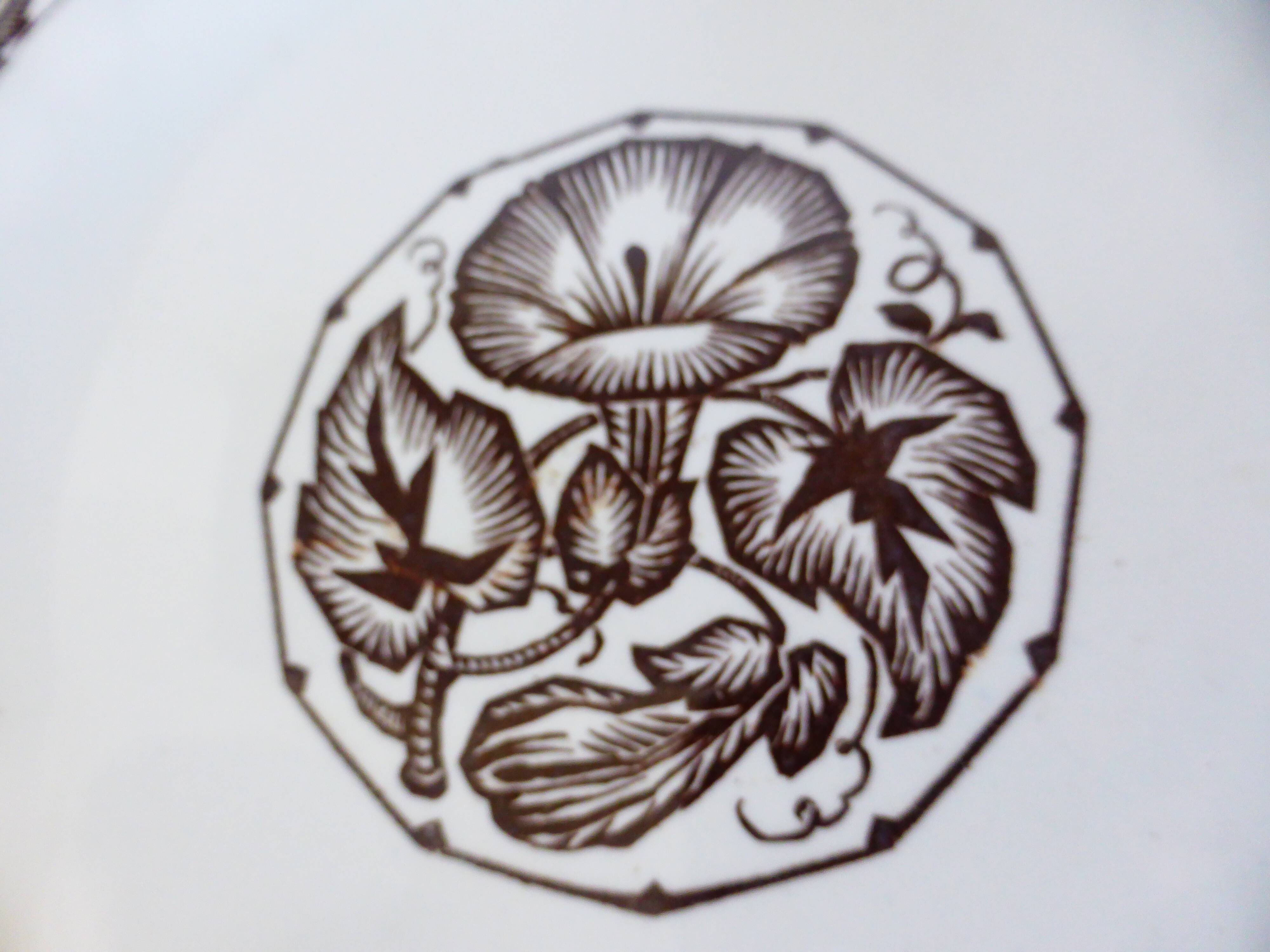 5 Sarreguemines dessert plates, Argonne model