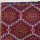 Old Turkish kilim runner 290x94 cm, shabby, vintage kelim red black 2490