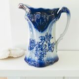 Old pitcher in blue flow, T.Rathbone, England circa 1910