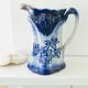 Old pitcher in blue flow, T.Rathbone, England circa 1910
