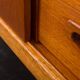 Danish vintage teak bookcase with a hidden desk, 1960s