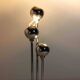 Chrome floor lamp with adjustable metal ball-shaped lights, Italy 1970s