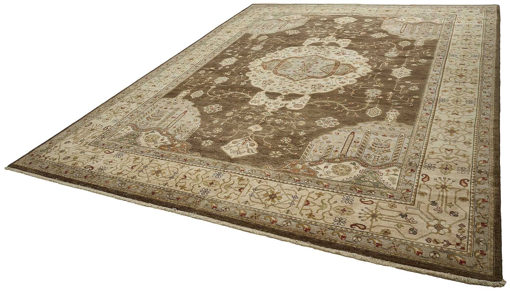 Turkish Handknotted Wool Oushak Rug 304 cm x 424 cm