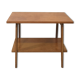 Coffee table vintage compass foot 50 60 oak