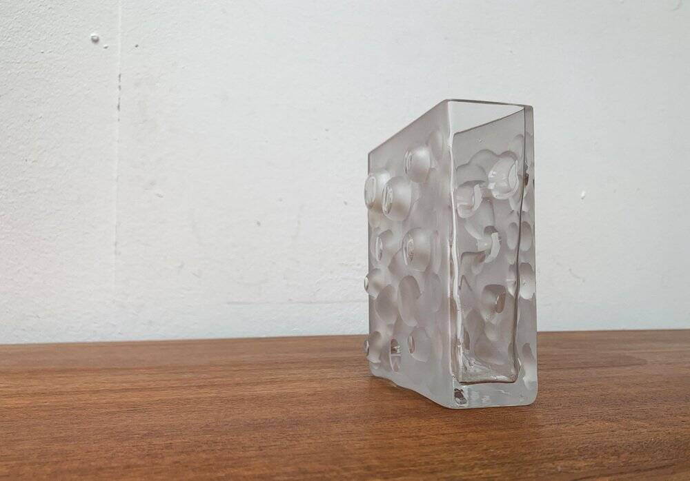 Mid-century German space age bubble glass vase by Gral, 1960s.