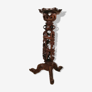 Carved wooden stand - 19th century Qing dynasty - Art furniture