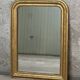 Antique Louis Philippe gilded vintage fireplace mirror - 86.5 x 62 cm