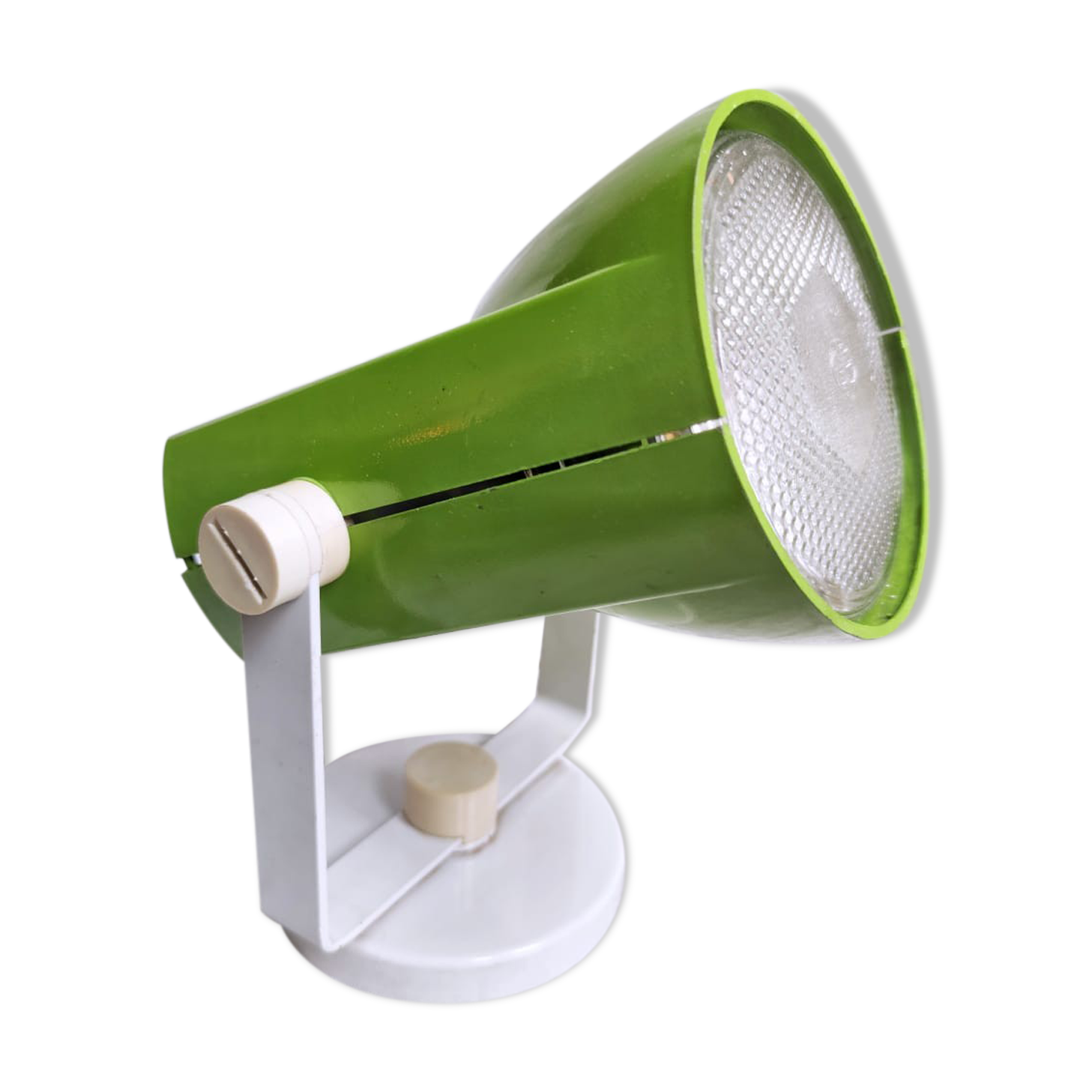 Apple green vintage metal table lamp
