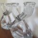 Pair of vintage crystal candlesticks
