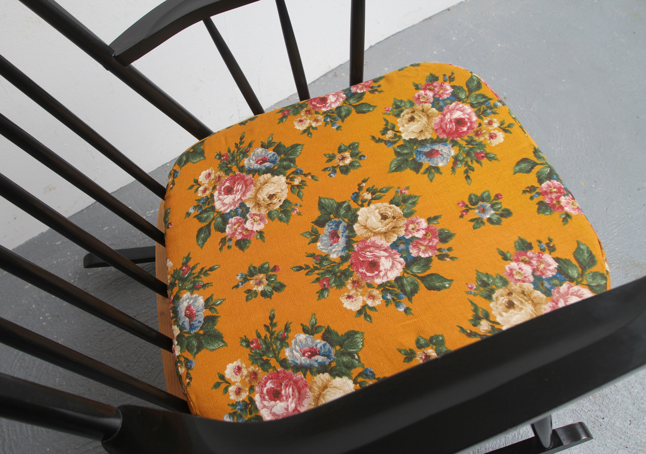 1950s rocking chair in scandinavian style