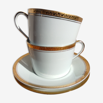 Duo de tasses à thé en porcelaine