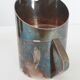 Suite of 3 pitchers in vintage 1970 silver metal