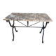 Table de bistrot marbre pied en fonte