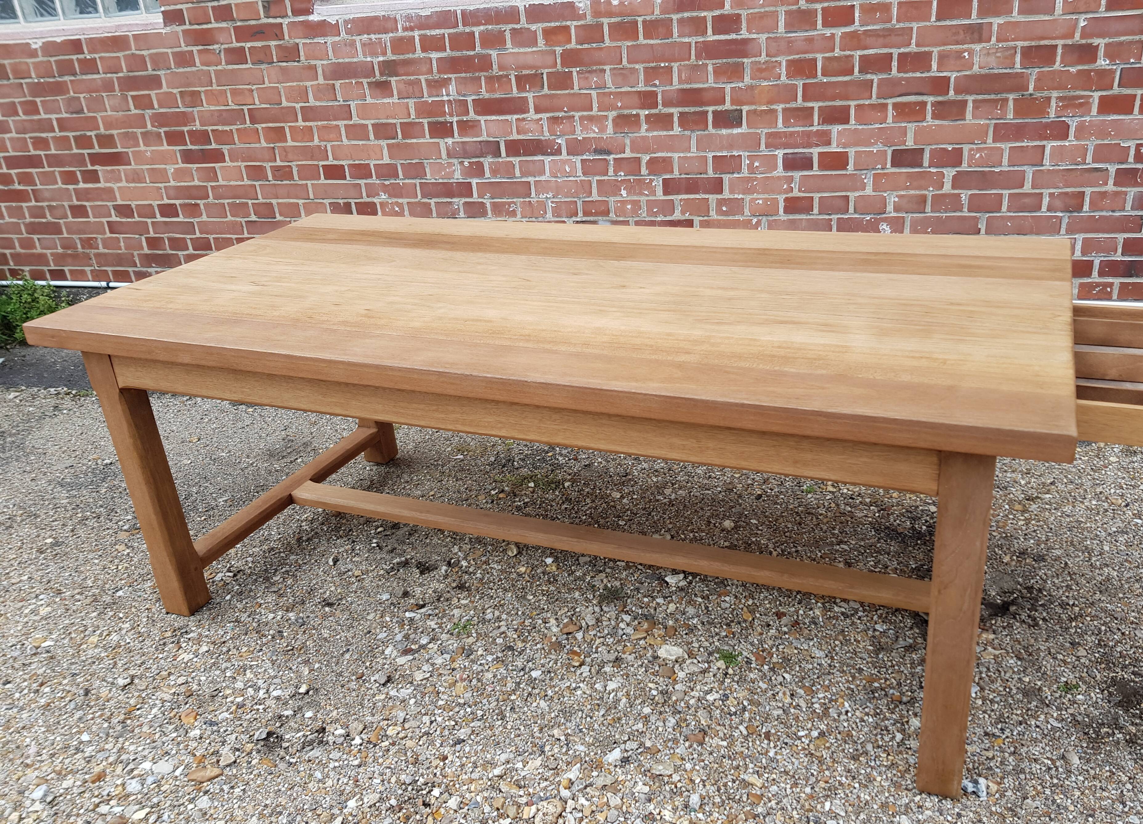Oak farm table 2m