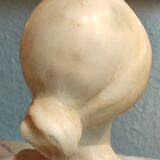 Bust of a woman in alabaster
