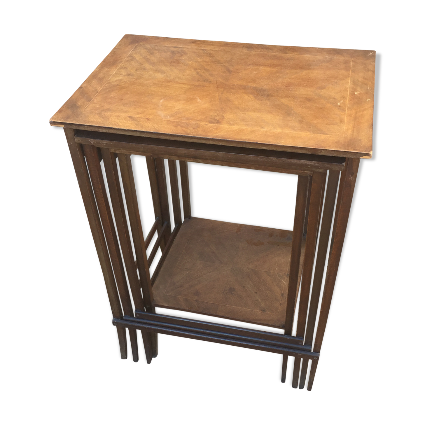 Pull-out tables old marquetry