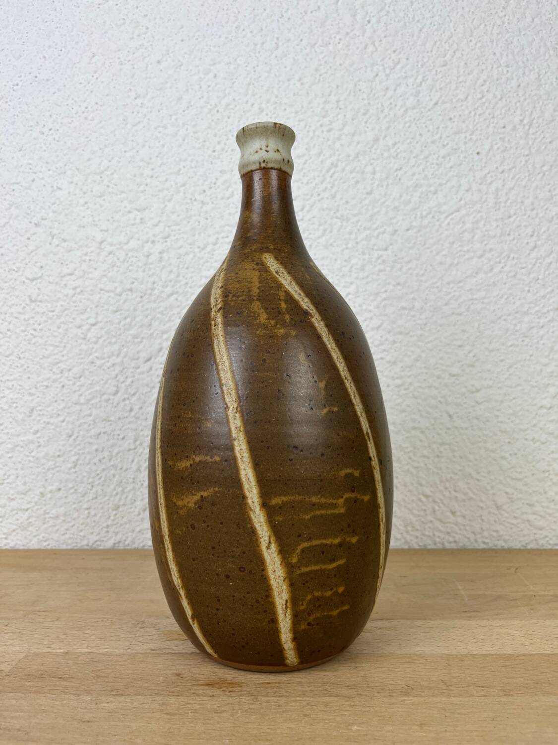 Pyrite stoneware bottle vase, Saint Philibert
