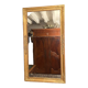 Large mirror fireplace mirror in wood and gilded stucco XIX Restoration