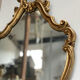 Classic oval gold mirror 75x42cm