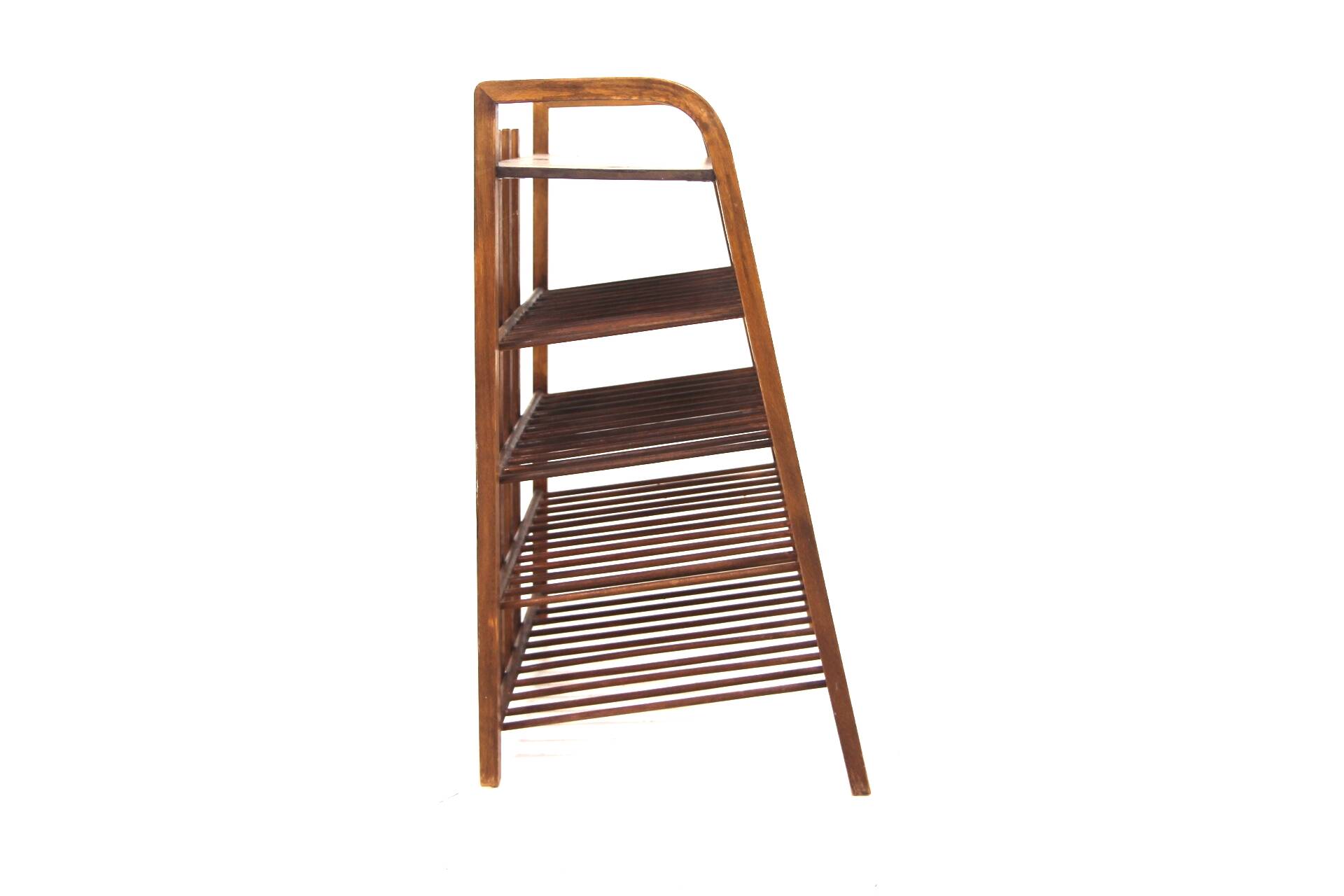 Scandinavian beech magazine rack, Sweden, 1960