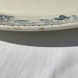 Flat dish grey blue HBCM Guadeloupe