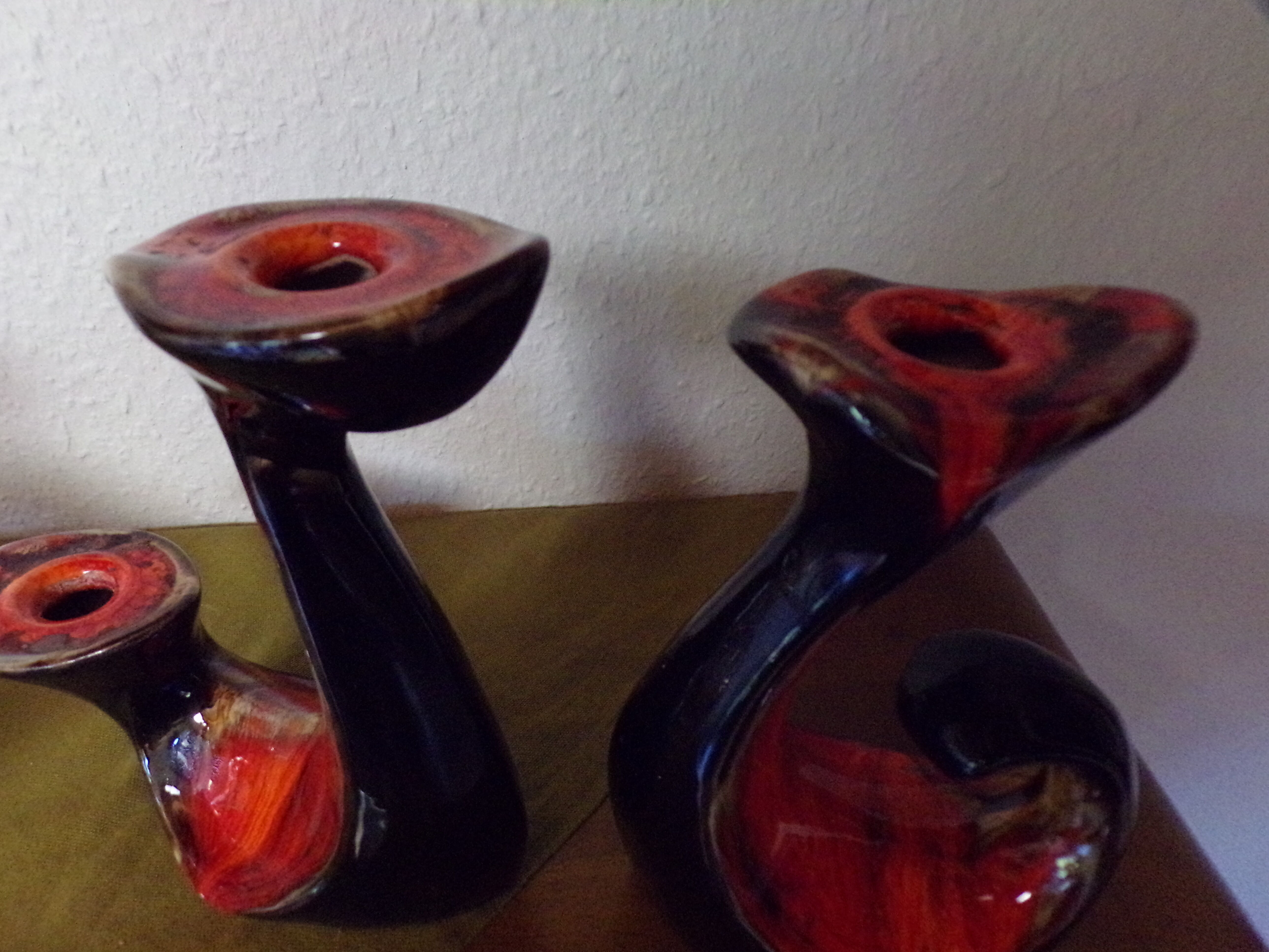 Triple candle holders 60s