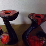 Triple candle holders 60s