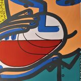 Poster "Willi"s Wine Bar" Boisrond - Memphis design -1985