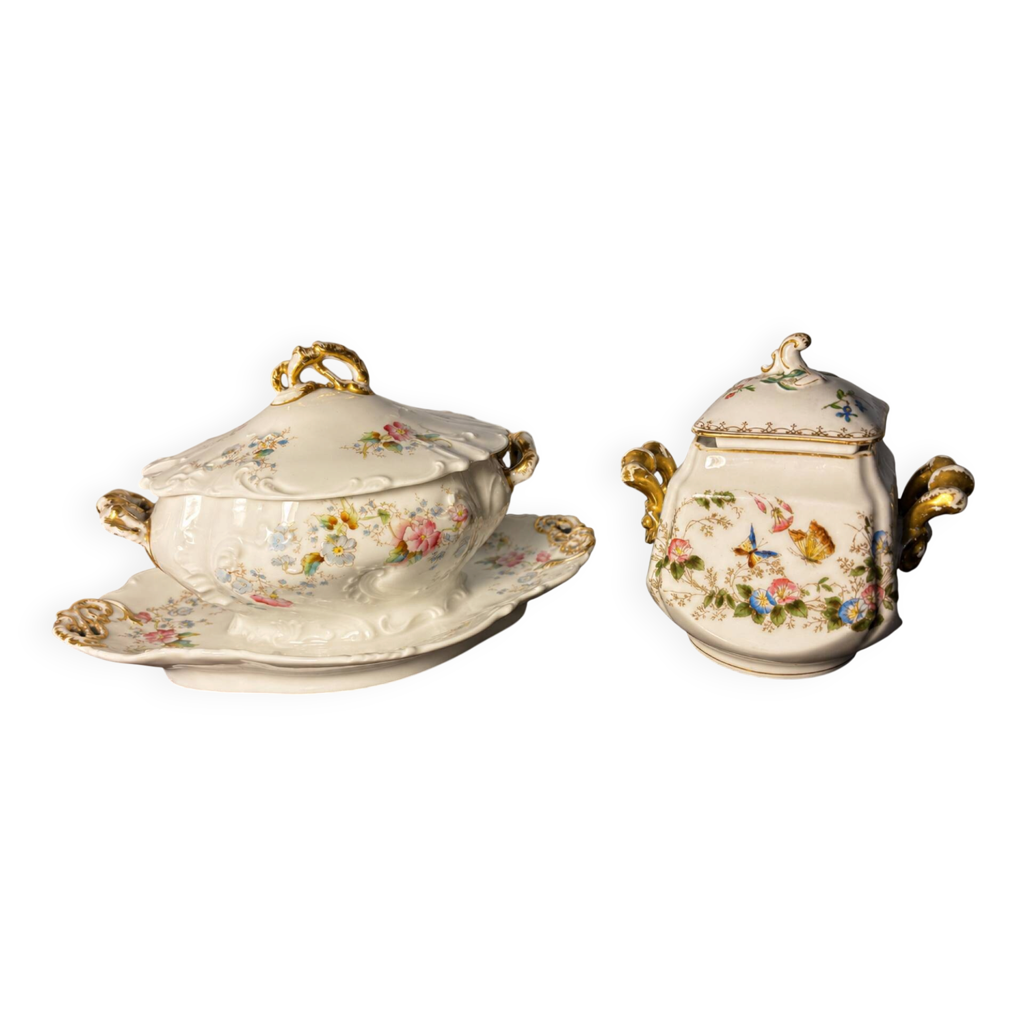 Sauce and sugar dishes Limoges