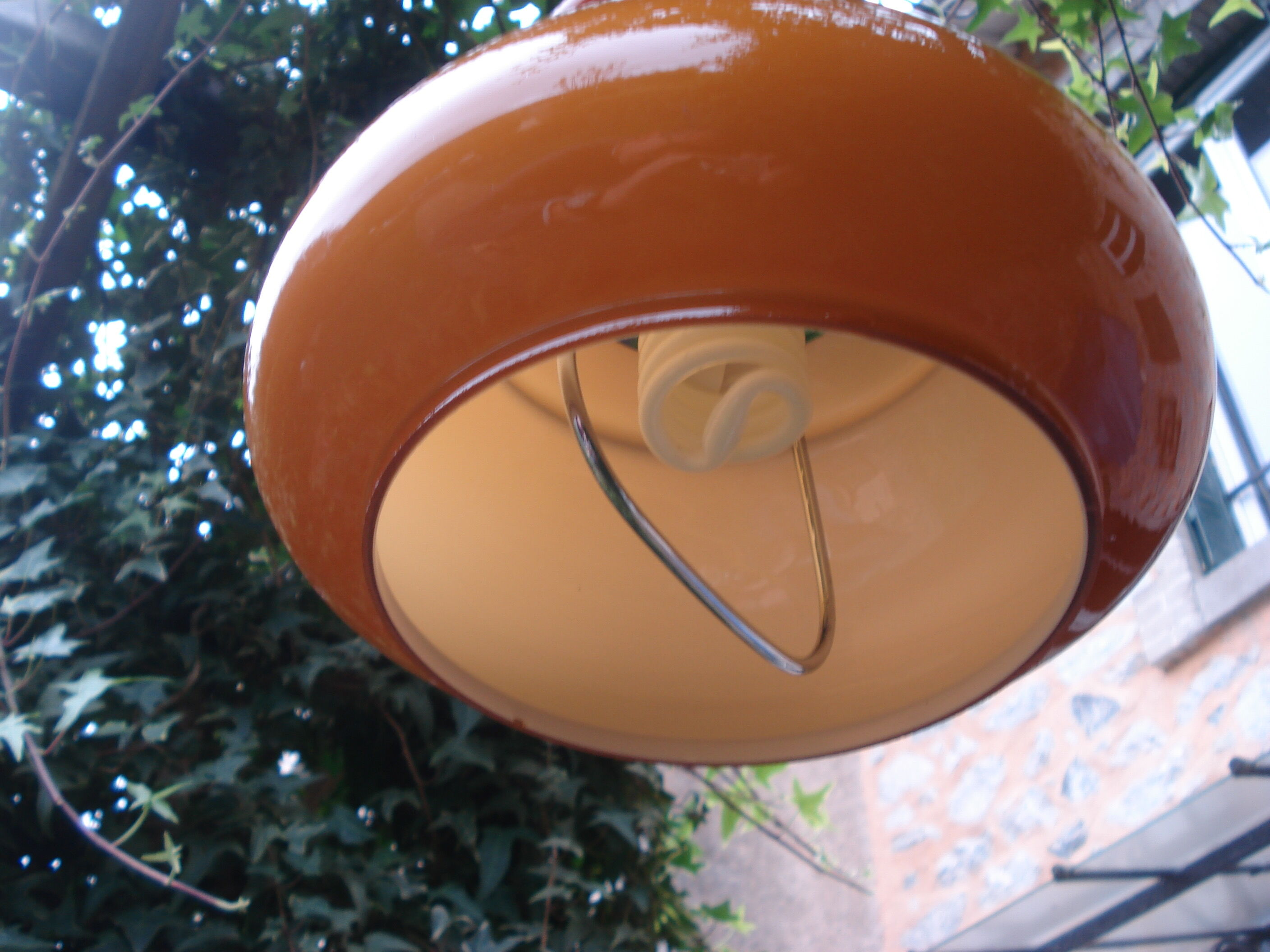 Suspension vintage 1970 caramel
