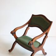 Tabouret et chaise de prière transformables victoriens pour prie-Dieu